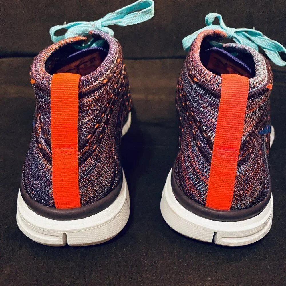 Nike Free Flyknit Chukka Womens Hyper Crimson Grape 639699-801 Size 8.5 US 40 EU